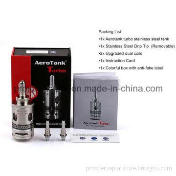 Original Kanger Aerotank Tank Turbo with Two Bottom Dual Coils Kangertech Aerotank Turburbo with Two Bottom Dual Coils Kangertech Aerotank Turb